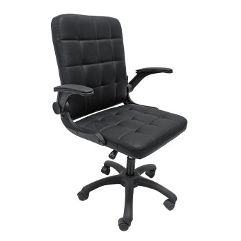 ΚΑΡΕΚΛΑ ΓΡΑΦΕΙΟΥ ART MAISON FINIZEN ΜΑΥΡΟ PVC-NYLON ΣΚΕΛΕΤΟΣ & ΒΑΣΗ 69x53x98Υεκ.