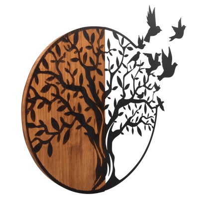 ΔΙΑΚΟΣΜΗΤΙΚΟ ΤΟΙΧΟΥ ART MAISON SUNKERN ΜΕΤΑΛΛΟ-ΞΥΛΟ 56,5x3x56,5Υεκ.