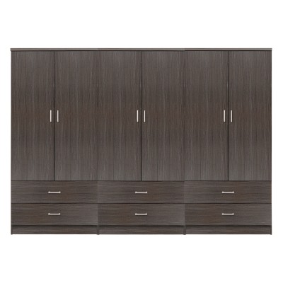 ΝΤΟΥΛΑΠΑ 6ΦΥΛΛΗ ART MAISON DONOVAN ME 6 ΣΥΡΤΑΡΙΑ ΜΕΛΑΜΙΝΗ ΣΕ ZEBRANO 240x42x181Υεκ.