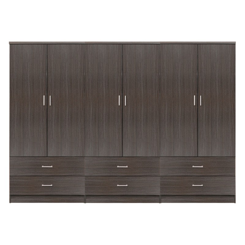 ΝΤΟΥΛΑΠΑ 6ΦΥΛΛΗ ART MAISON DONOVAN ME 6 ΣΥΡΤΑΡΙΑ ΜΕΛΑΜΙΝΗ ΣΕ ZEBRANO 240x42x181Υεκ.