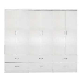 ΝΤΟΥΛΑΠΑ 6ΦΥΛΛΗ ART MAISON DONOVAN ME 6 ΣΥΡΤΑΡΙΑ ΜΕΛΑΜΙΝΗ ΣΕ ΛΕΥΚΟ 240x42x181Υεκ.