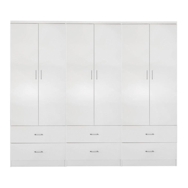 ΝΤΟΥΛΑΠΑ 6ΦΥΛΛΗ ART MAISON DONOVAN ME 6 ΣΥΡΤΑΡΙΑ ΜΕΛΑΜΙΝΗ ΣΕ ΛΕΥΚΟ 240x42x181Υεκ.