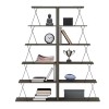 ΣΕΤ ΒΙΒΛΙΟΘΗΚΕΣ 2ΤΜΧ ART MAISON NOCTOWL ΜΕΛΑΜΙΝΗ OLIVE GREY-ΜΑΥΡΕΣ ΒΕΡΓΕΣ 65x24x146Υεκ.(x2)