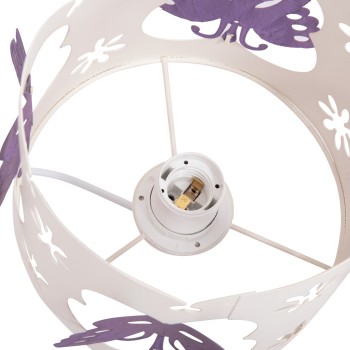 ΦΩΤΙΣΤΙΚΟ ΟΡΟΦΗΣ ΠΑΙΔΙΚΟ ART MAISON MARILL ΜΕΤΑΛΛΙΚΟ ΜΩΒ-ΛΕΥΚΟ Φ23x70Υεκ.