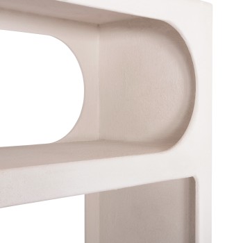ΒΙΒΛΙΟΘΗΚΗ ART MAISON NINETALES MDF ΣΕ ΥΠΟΛΕΥΚΟ ΧΡΩΜΑ 80x38x180Yεκ.