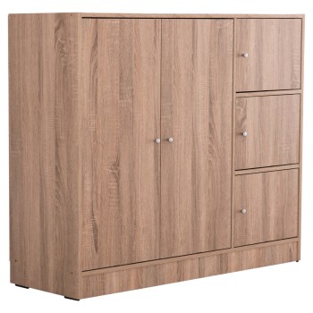 ΝΤΟΥΛΑΠΙ ΜΕ 4 ΑΠΟΘ.ΧΩΡΟΥΣ ART MAISON BEAUTIFLY SONAMA OAK ΜΕΛΑΜΙΝΗ 117x39,5x99,5Υεκ
