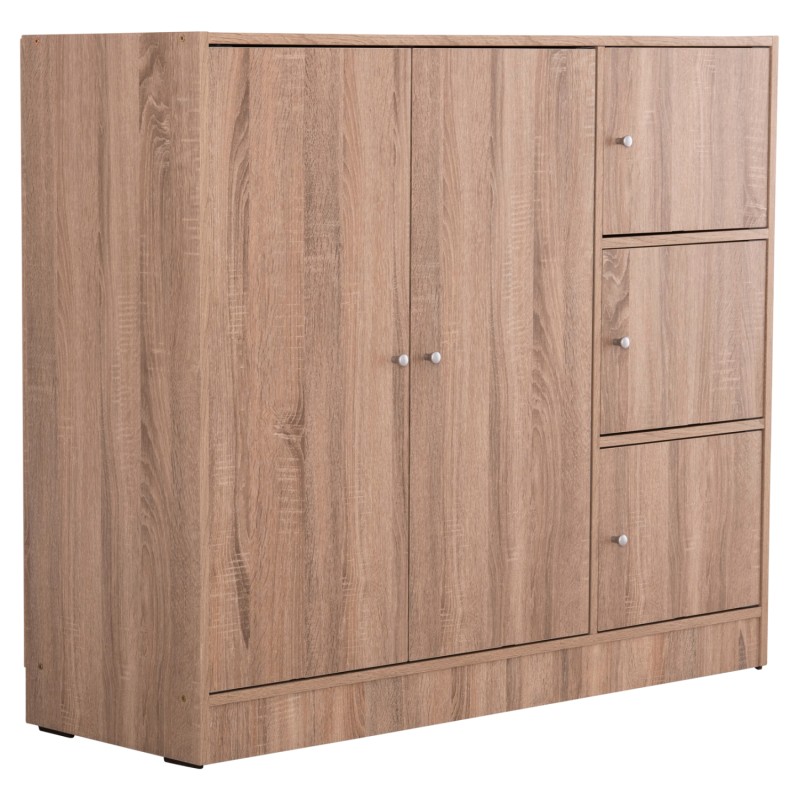 ΝΤΟΥΛΑΠΙ ΜΕ 4 ΑΠΟΘ.ΧΩΡΟΥΣ ART MAISON BEAUTIFLY SONAMA OAK ΜΕΛΑΜΙΝΗ 117x39,5x99,5Υεκ