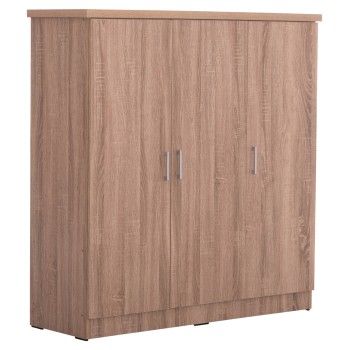ΝΤΟΥΛΑΠΑ 3ΦΥΛΛΗ ΜΕ ΡΑΦΙΑ ART MAISON BAYLEEF SONAMA OAK ΜΕΛΑΜΙΝΗ 120-116x40x123,5Υεκ.