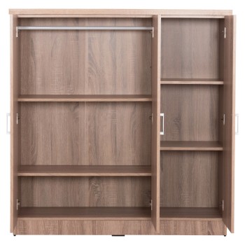 ΝΤΟΥΛΑΠΑ 3ΦΥΛΛΗ ΜΕ ΡΑΦΙΑ ART MAISON BAYLEEF SONAMA OAK ΜΕΛΑΜΙΝΗ 120-116x40x123,5Υεκ.
