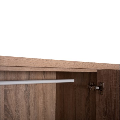 ΝΤΟΥΛΑΠΑ 3ΦΥΛΛΗ ΜΕ ΡΑΦΙΑ ART MAISON BAYLEEF SONAMA OAK ΜΕΛΑΜΙΝΗ 120-116x40x123,5Υεκ.