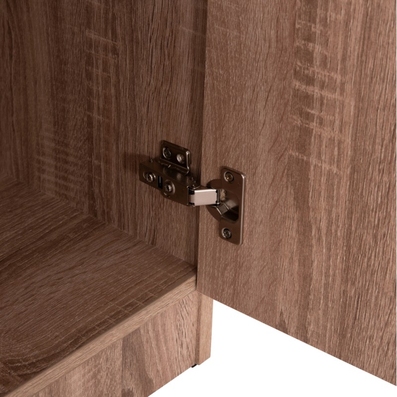 ΝΤΟΥΛΑΠΑ 3ΦΥΛΛΗ ΜΕ ΡΑΦΙΑ ART MAISON BAYLEEF SONAMA OAK ΜΕΛΑΜΙΝΗ 120-116x40x123,5Υεκ.