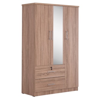 ΝΤΟΥΛΑΠΑ ΜΕ ΚΑΘΡΕΦΤΗ & ΣΥΡΤΑΡΙΑ ART MAISON BASTIODON SONAMA OAK ΜΕΛΑΜΙΝΗ 119x48x183Υεκ