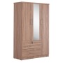 ΝΤΟΥΛΑΠΑ ΜΕ ΚΑΘΡΕΦΤΗ & ΣΥΡΤΑΡΙΑ ART MAISON BASTIODON SONAMA OAK ΜΕΛΑΜΙΝΗ 119x48x183Υεκ