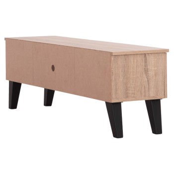 ΕΠΙΠΛΟ ΤΗΛΕΟΡΑΣΗΣ ART MAISON AEGISLASH ΜΕΛΑΜΙΝΗ ΣΕ SONAMA OAK-ΜΑΥΡΟ 120x32,5-34x41Yεκ.
