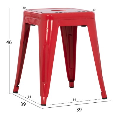 ΣΚΑΜΠΟ ΜΕΤΑΛΛΙΚΟ ART MAISON MACH ΣΕ ΚΟΚΚΙΝΟ ΧΡΩΜΑ 39x39x46Υεκ. ΣΚΑΜΠΟ ΜΕΤΑΛΛΙΚΟ ART MAISON MACH ΣΕ ΚΟΚΚΙΝΟ ΧΡΩΜΑ 39x39x46Υεκ.