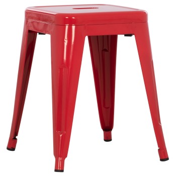 ΣΚΑΜΠΟ ΜΕΤΑΛΛΙΚΟ ART MAISON MACH ΣΕ ΚΟΚΚΙΝΟ ΧΡΩΜΑ 39x39x46Υεκ.