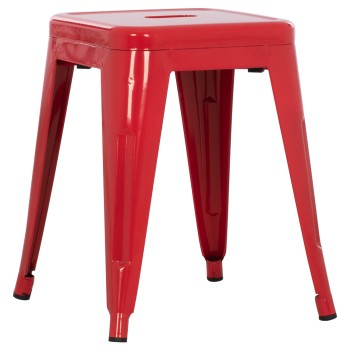 ΣΚΑΜΠΟ ΜΕΤΑΛΛΙΚΟ ART MAISON MACH ΣΕ ΚΟΚΚΙΝΟ ΧΡΩΜΑ 39x39x46Υεκ.