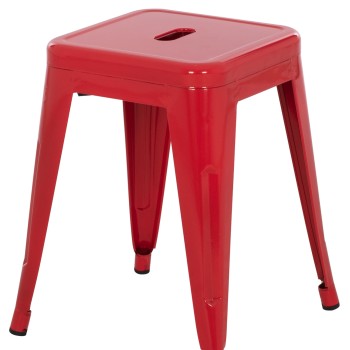 ΣΚΑΜΠΟ ΜΕΤΑΛΛΙΚΟ ART MAISON MACH ΣΕ ΚΟΚΚΙΝΟ ΧΡΩΜΑ 39x39x46Υεκ.