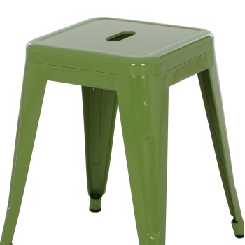 ΣΚΑΜΠΟ ΜΕΤΑΛΛΙΚΟ ART MAISON MACH ΣΕ LIGHT OLIVE GREEN ΧΡΩΜΑ 39x39x46Υεκ.