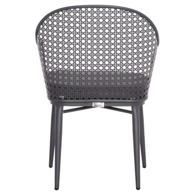 ΠΟΛΥΘΡΟΝΑ ΑΛΟΥΜΙΝΙΟΥ ART MAISON DEACON ΣΚΕΛΕΤΟΣ & ΜΑΞΙΛΑΡΙ ΣΚΟΥΡΟ ΓΚΡΙ 58x55x83Υεκ.