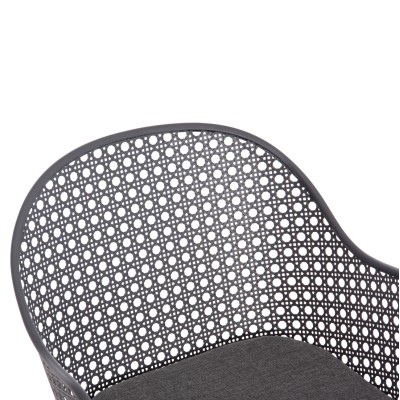 ΠΟΛΥΘΡΟΝΑ ΑΛΟΥΜΙΝΙΟΥ ART MAISON DEACON ΣΚΕΛΕΤΟΣ & ΜΑΞΙΛΑΡΙ ΣΚΟΥΡΟ ΓΚΡΙ 58x55x83Υεκ.