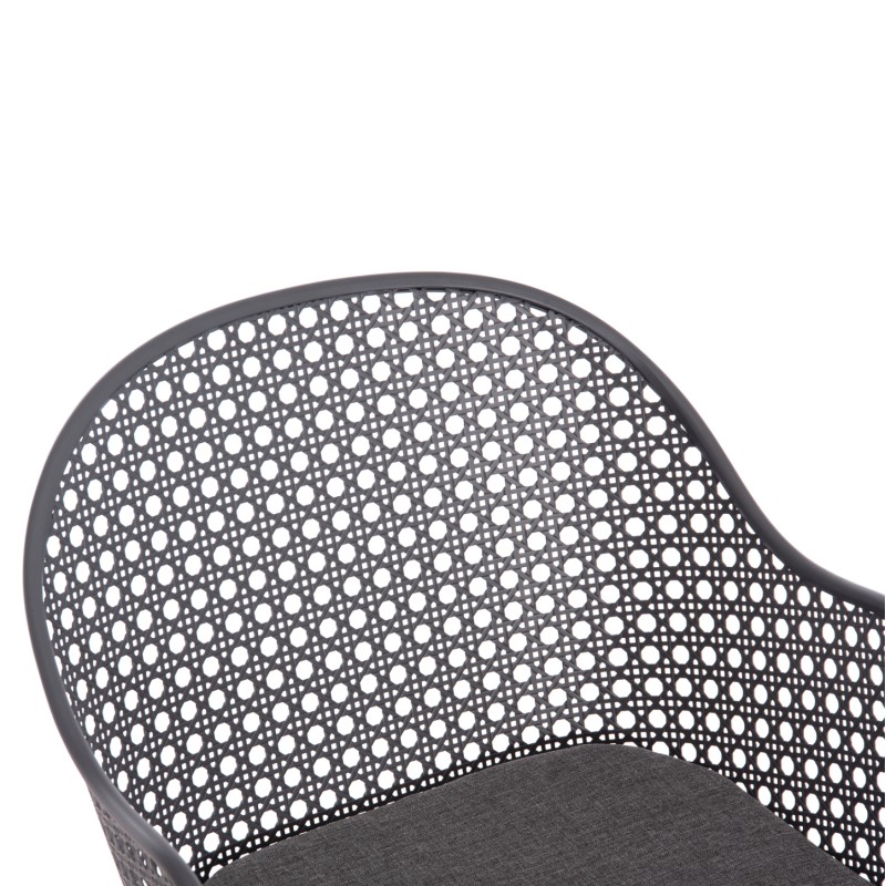 ΠΟΛΥΘΡΟΝΑ ΑΛΟΥΜΙΝΙΟΥ ART MAISON DEACON ΣΚΕΛΕΤΟΣ & ΜΑΞΙΛΑΡΙ ΣΚΟΥΡΟ ΓΚΡΙ 58x55x83Υεκ.