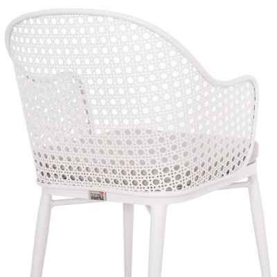 ΠΟΛΥΘΡΟΝΑ ΑΛΟΥΜΙΝΙΟΥ ART MAISON DEACON ΛΕΥΚΗ-ΜΑΞΙΛΑΡΙ ΑΝΟΙΧΤΟ ΓΚΡΙ 58x55x83Υεκ.