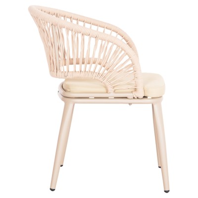 ΠΟΛΥΘΡΟΝΑ ΑΛΟΥΜΙΝΙΟΥ ART MAISON DAZZLER ΓΚΡΙ ΜΕ ΚΑΠΟΥΤΣΙΝΟ P.E.ΣΧΟΙΝΙ 58x63x82Υεκ