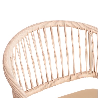 ΠΟΛΥΘΡΟΝΑ ΑΛΟΥΜΙΝΙΟΥ ART MAISON DAZZLER ΓΚΡΙ ΜΕ ΚΑΠΟΥΤΣΙΝΟ P.E.ΣΧΟΙΝΙ 58x63x82Υεκ