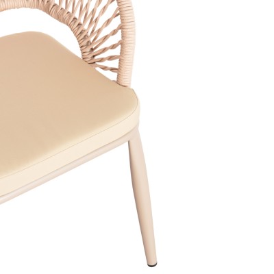 ΠΟΛΥΘΡΟΝΑ ΑΛΟΥΜΙΝΙΟΥ ART MAISON DAZZLER ΓΚΡΙ ΜΕ ΚΑΠΟΥΤΣΙΝΟ P.E.ΣΧΟΙΝΙ 58x63x82Υεκ