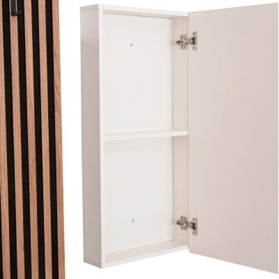 ΕΠΙΠΛΟ ΕΙΣΟΔΟΥ ΜΕ ΚΑΘΡΕΠΤΗ ART MAISON RYOICHI ΜΕΛΑΜΙΝΗ ΣΟΝΑΜΑ-ΛΕΥΚΟ 100x37.1x199.5Υεκ