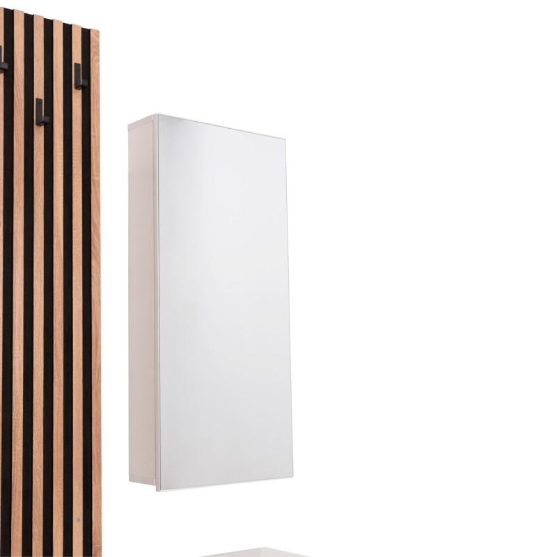 ΕΠΙΠΛΟ ΕΙΣΟΔΟΥ ΜΕ ΚΑΘΡΕΠΤΗ ART MAISON RYOICHI ΜΕΛΑΜΙΝΗ ΣΟΝΑΜΑ-ΛΕΥΚΟ 100x37.1x199.5Υεκ