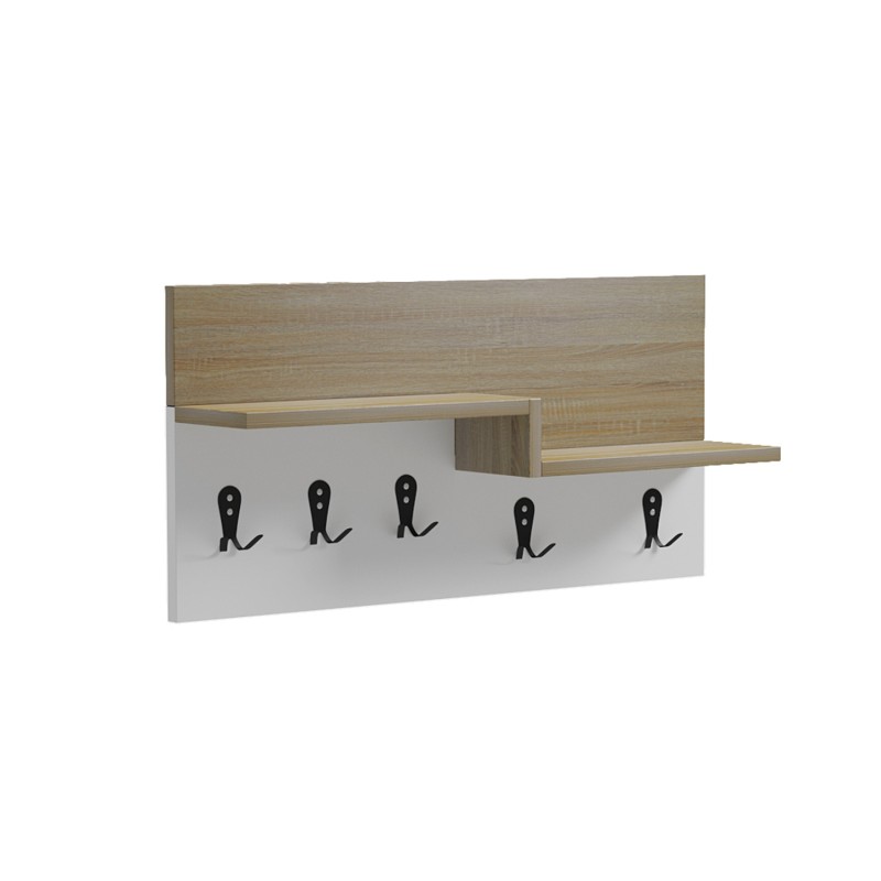 ΚΡΕΜΑΣΤΡΑ ΕΙΣΟΔΟΥ & ΡΑΦΙ ART MAISON RIKUTO ΜΕΛΑΜΙΝΗ ΣΟΝΑΜΑ-ΛΕΥΚΟ 65x13.2x31Υεκ.