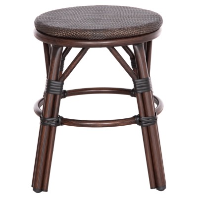 ΣΚΑΜΠΟ ΑΛΟΥΜΙΝΙΟΥ ART MAISON MADRIPOOR BAMBOO LOOK ΚΑΦΕ-TEXTILENE ΚΑΦΕ Φ36x46Υεκ.