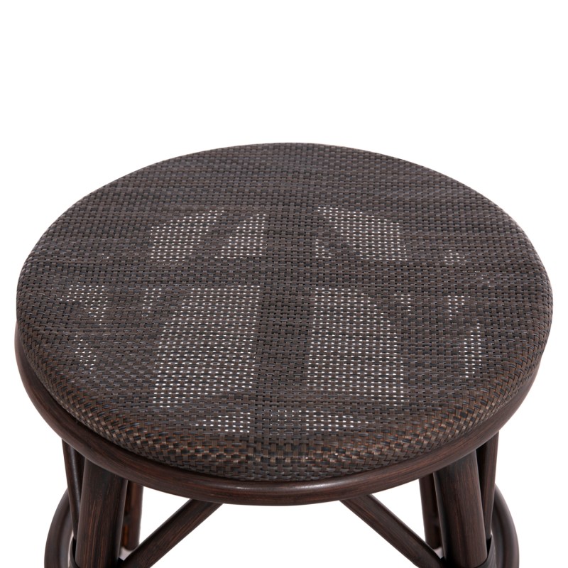 ΣΚΑΜΠΟ ΑΛΟΥΜΙΝΙΟΥ ART MAISON MADRIPOOR BAMBOO LOOK ΚΑΦΕ-TEXTILENE ΚΑΦΕ Φ36x46Υεκ.