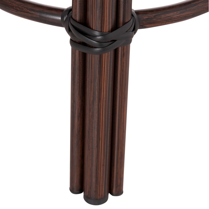 ΣΚΑΜΠΟ ΑΛΟΥΜΙΝΙΟΥ ART MAISON MADRIPOOR BAMBOO LOOK ΚΑΦΕ-TEXTILENE ΚΑΦΕ Φ36x46Υεκ.