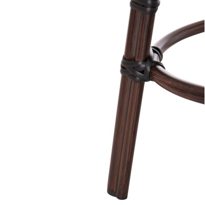 ΣΚΑΜΠΟ ΑΛΟΥΜΙΝΙΟΥ ART MAISON MADRIPOOR BAMBOO LOOK ΚΑΦΕ-TEXTILENE ΚΑΦΕ Φ36x46Υεκ.