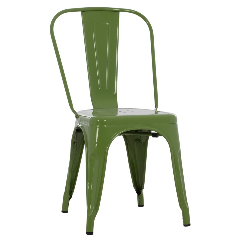 ΚΑΡΕΚΛΑ ΜΕΤΑΛΛΙΚΗ ART MAISON LINARIA LIGHT OLIVE GREEN 44x47x84.5Υεκ.