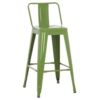 ΣΚΑΜΠΟ ΜΠΑΡ ΜΕΣΑΙΟΥ ΥΨΟΥΣ ΜΕΤΑΛΛΙΚΟ ART MAISON GNUCI LIGHT OLIVE GREEN 43x43x88Υεκ.