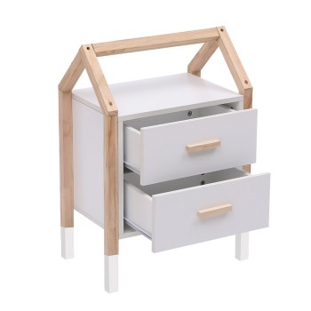 ΚΟΜΟΔΙΝΟ ΠΑΙΔΙΚΟ ART MAISON MAREEP ΛΕΥΚΗ ΜΕΛΑΜΙΝΗ-ΠΕΥΚΟ ΣΕ ΦΥΣΙΚΟ 46x30x67Υεκ.