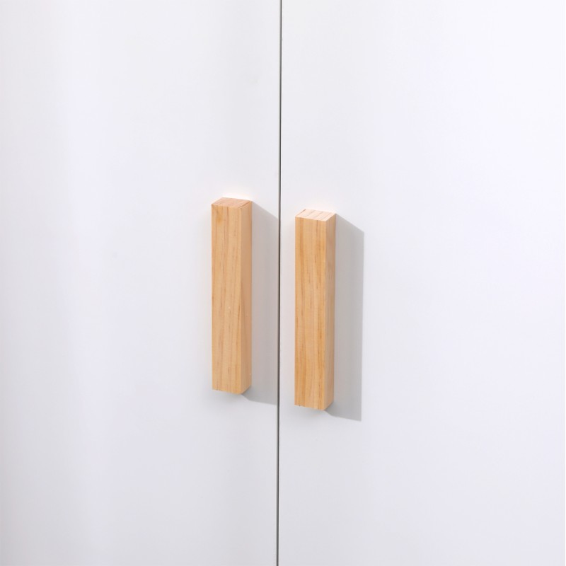 ΝΤΟΥΛΑΠΑ ΠΑΙΔΙΚH ART MAISON LOTAD ΛΕΥΚΗ ΜΕΛΑΜΙΝΗ-ΠΟΔΙΑ ΞΥΛΟ ΠΕΥΚΟΥ 96x44x170Υεκ.