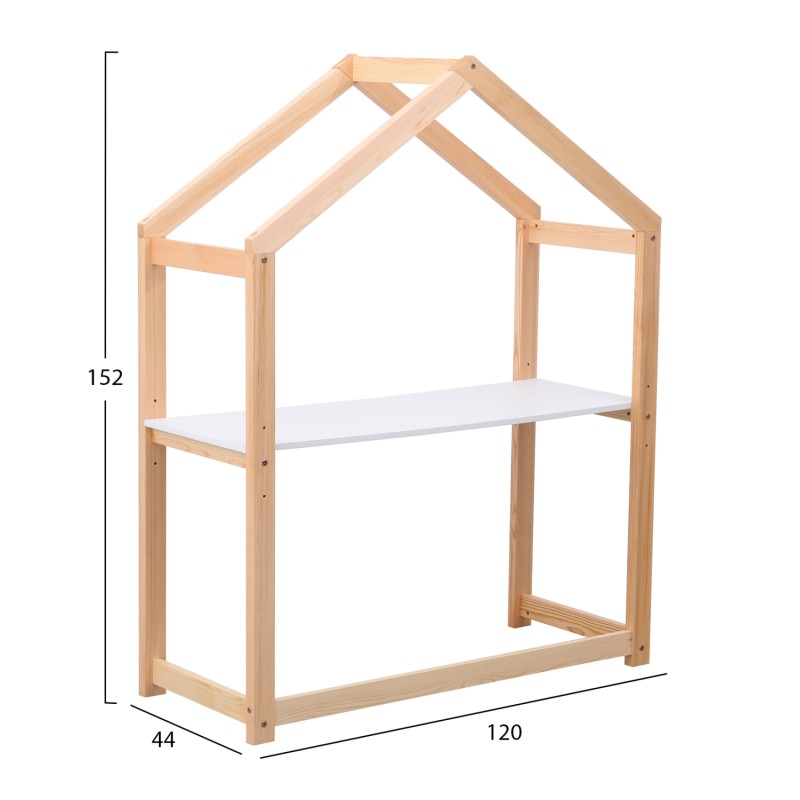 ΓΡΑΦΕΙΟ ΠΑΙΔΙΚΟ ART MAISON GULPIN ΞΥΛΟ ΠΕΥΚΟΥ ΣΕ ΦΥΣΙΚΟ-ΜΕΛΑΜΙΝΗ 120x44x152Υεκ