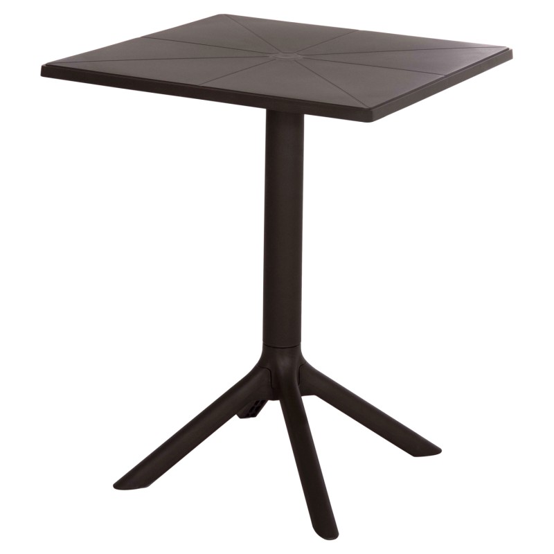 ΤΡΑΠΕΖΙ ΠΟΛΥΠΡΟΠΥΛΕΝΙΟΥ ART MAISON BRADLEY ΤΕΤΡΑΓΩΝΟ TERRIN ΚΑΦΕ 60x60x75Υεκ.