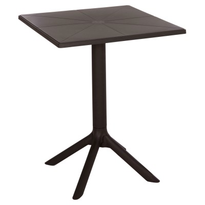 ΤΡΑΠΕΖΙ ΠΟΛΥΠΡΟΠΥΛΕΝΙΟΥ ART MAISON BRADLEY ΤΕΤΡΑΓΩΝΟ TERRIN ΚΑΦΕ 60x60x75Υεκ.