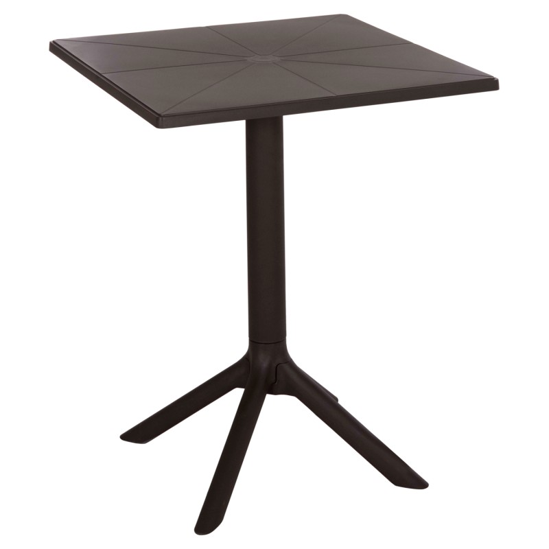 ΤΡΑΠΕΖΙ ΠΟΛΥΠΡΟΠΥΛΕΝΙΟΥ ART MAISON BRADLEY ΤΕΤΡΑΓΩΝΟ TERRIN ΚΑΦΕ 60x60x75Υεκ.