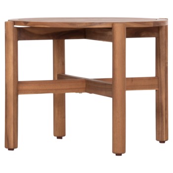 ΤΡΑΠΕΖΙ ΧΑΜΗΛΟ ΕΞ.ΧΩΡΟΥ ΣΤΡΟΓΓΥΛΟ ART MAISON WRAITH ΞΥΛΟ ΑΚΑΚΙΑΣ ΣΕ ΦΥΣΙΚΟ Φ60x48Υεκ.