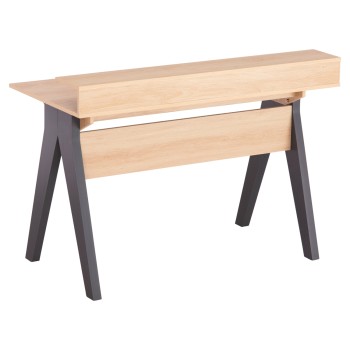 ΓΡΑΦΕΙΟ ART MAISON HEATRAN ΜΕΛΑΜΙΝΗ ΣΕ SONAMA-ΓΚΡΙ 120x19-59x75-85,5ΥΥεκ.