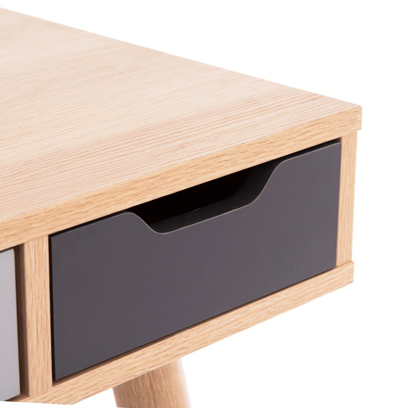 ΓΡΑΦΕΙΟ ART MAISON HATTERM ΜΕΛΑΜΙΝΗ ΣΕ SONAMA-ΓΚΡΙ-ΛΕΥΚΟ-ΜΠΕΖ 110x50x76.5Υεκ.