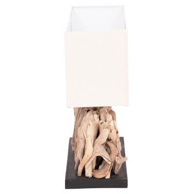 ΕΠΙΤΡΑΠΕΖΙΟ ΟΡΘΟΓΩΝΙΟ ΦΩΤΙΣΤΙΚΟ ART MAISON SHIVER DRIFTWOOD & ΛΕΥΚΟ ΚΑΠΕΛΟ 56x16.5x43Υεκ.