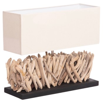 ΕΠΙΤΡΑΠΕΖΙΟ ΟΡΘΟΓΩΝΙΟ ΦΩΤΙΣΤΙΚΟ ART MAISON SHIVER DRIFTWOOD & ΛΕΥΚΟ ΚΑΠΕΛΟ 56x16.5x43Υεκ.